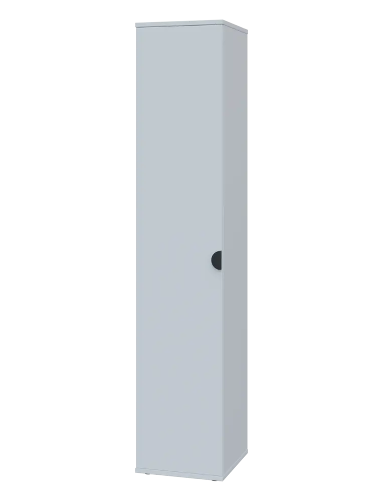 TN 5 - 3D kancelářská skříň, 1-dveřová, levá, 1822x360x400, bílá